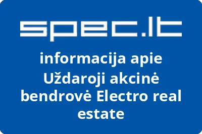 Electro real estate, UAB | spec.lt