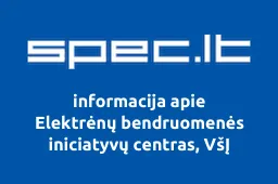 Elektrėnų bendruomenės iniciatyvų centras, VšĮ
