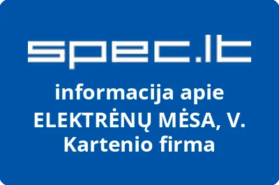 ELEKTRĖNŲ MĖSA, V. Kartenio firma