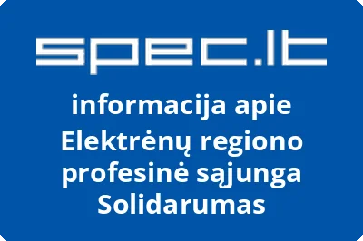 Elektrėnų regiono profesinė sąjunga Solidarumas | spec.lt