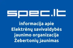 Elektrėnų savivaldybės jaunimo organizacija Žebertonių jaunimas