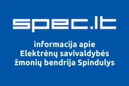 Elektrėnų savivaldybės žmonių bendrija Spindulys | spec.lt