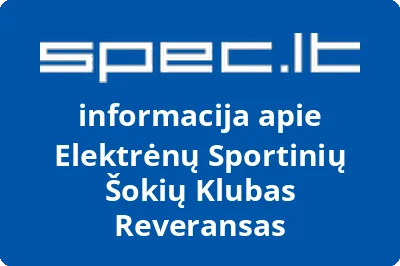 Elektrėnų sportinių šokių klubas Reveransas | spec.lt