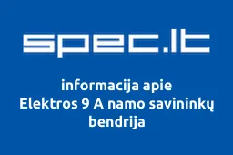 Elektros 9 A namo savininkų bendrija | spec.lt