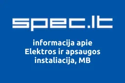 Elektros ir apsaugos instaliacija, MB | spec.lt