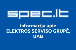 ELEKTROS SERVISO GRUPĖ, UAB | spec.lt