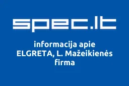 ELGRETA, L. Mažeikienės firma | spec.lt