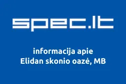 Elidan skonio oazė, MB | spec.lt