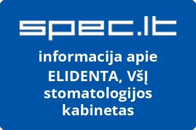 ELIDENTA, VšĮ stomatologijos kabinetas