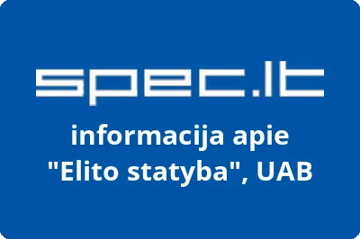 Elito statyba, UAB | spec.lt