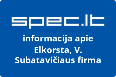 V. Subatavičiaus firma ELKORSTA