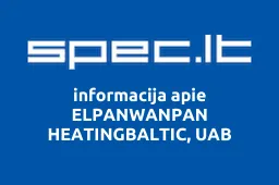 ELPANWANPAN HEATINGBALTIC, UAB | spec.lt