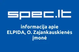 ELPIDA, O. Zajankauskienės įmonė | spec.lt