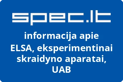 EKSPERIMENTINIAI LENGVIEJI SKRAIDYMO APARATAI ELSA, UAB