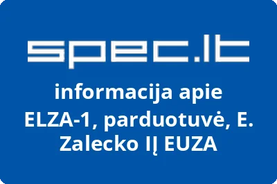 ELZA-1, parduotuvė, E. Zalecko IĮ EUZA | spec.lt
