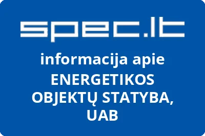 Energetikos objektų statyba, UAB