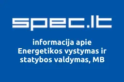 Energetikos vystymas ir statybos valdymas, MB | spec.lt