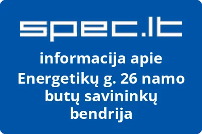 Energetikų g. 26 namo butų savininkų bendrija | spec.lt