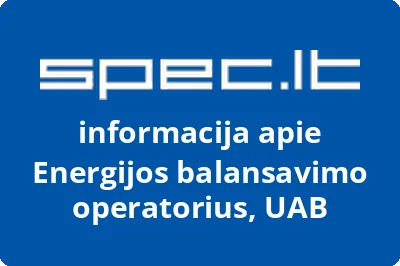 Energijos balansavimo operatorius, UAB