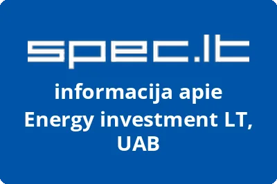 Energy investment LT, UAB | spec.lt