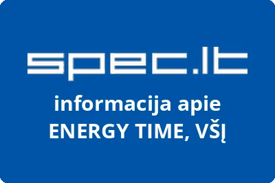 ENERGY TIME, VŠĮ