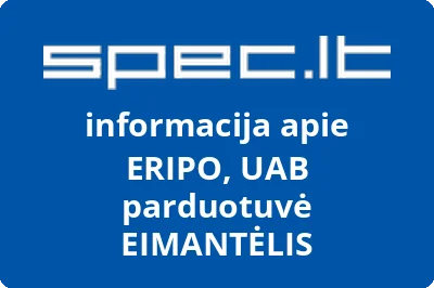 ERIPO, UAB parduotuvė EIMANTĖLIS
