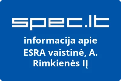 ESRA vaistinė, A. Rimkienės, IĮ
