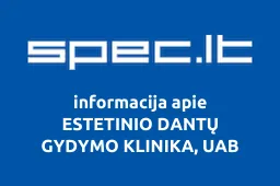 ESTETINIO DANTŲ GYDYMO KLINIKA, UAB