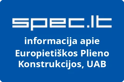 Europietiškos plieno konstrukcijos, UAB