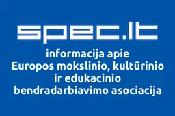 Europos mokslinio, kultūrinio ir edukacinio bendradarbiavimo asociacija | spec.lt