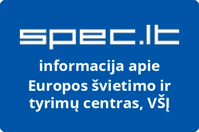 Europos švietimo ir tyrimų centras, VŠĮ