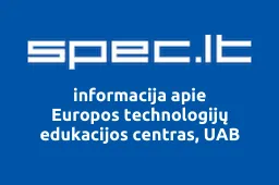 Europos technologijų edukacijos centras, UAB | spec.lt