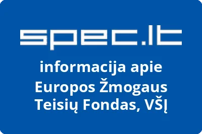 Europos žmogaus teisių fondas, VŠĮ