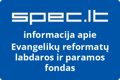 Evangelikų reformatų labdaros ir paramos fondas