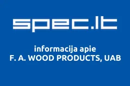 F. A. WOOD PRODUCTS, UAB | spec.lt