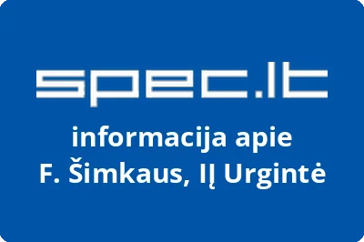 F. Šimkaus individuali įmonė URGINTĖ | spec.lt