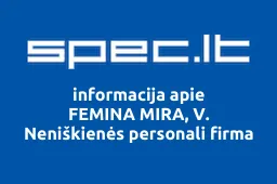 FEMINA MIRA, V. Neniškienės personali firma iliustracija