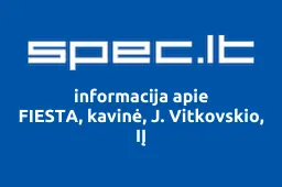 FIESTA, kavinė, J. Vitkovskio, IĮ | spec.lt