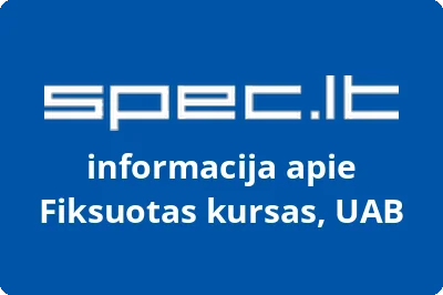 FIKSUOTAS KURSAS, UAB