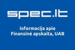 Finansinė apskaita, UAB iliustracija