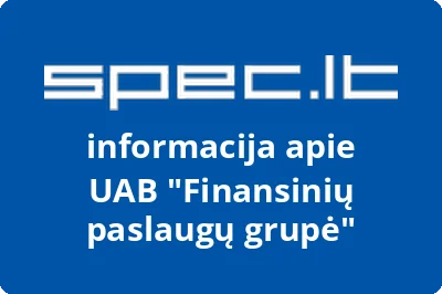 Finansinių paslaugų grupė, UAB | spec.lt
