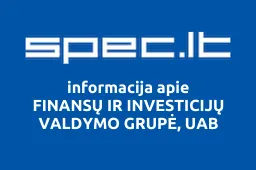 FINANSŲ IR INVESTICIJŲ VALDYMO GRUPĖ, UAB | spec.lt