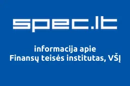 Finansų teisės institutas, VŠĮ | spec.lt