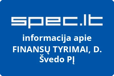 FINANSŲ TYRIMAI, D. Švedo PĮ