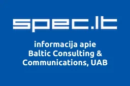 Baltic Consulting & Communications, UAB | spec.lt