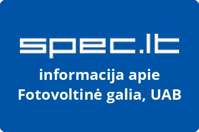 Fotovoltinė galia, UAB