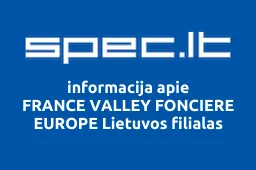 FRANCE VALLEY FONCIERE EUROPE Lietuvos filialas | spec.lt