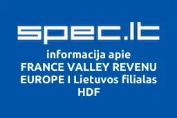 FRANCE VALLEY REVENU EUROPE I Lietuvos filialas HDF | spec.lt