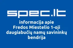 Fredos Miestelio 1-oji daugiabučių namų savininkų bendrija | spec.lt