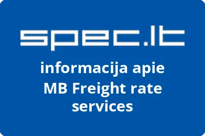 Freight rate services, MB